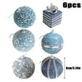 thumbnail image 2 of Juego de adornos para árbol de Navidad | Decoraciones navideñas con cordones para colgar | Bolas con diseños variados para decorar el árbol, 2 of 5