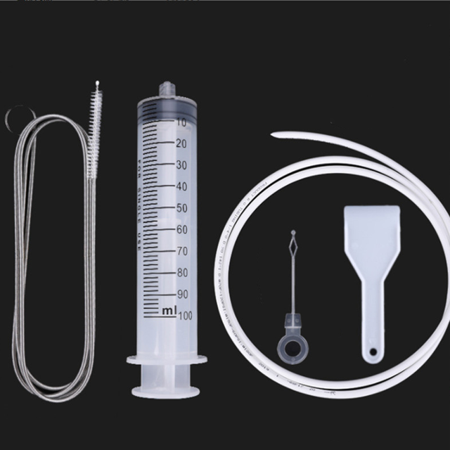 Agujero de drenaje de dragado de refrigerador, limpieza de agua doméstica, salida de agua bloqueada, kit de limpieza de limpiador de orificios de drenaje de refrigerador