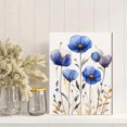 thumbnail image 2 of Qisvanset 12x16 Inch Framed Canvas Wall Art Watercolor Wildflower Botanical Minimalist Boho Home Wall Art Set, 2 of 8