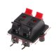 thumbnail image 4 of 5pcs Double Row 4 Position Cable Clip Push Type Speaker Terminal Panel Connector, 4 of 4