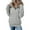 #068 Gray, variant on 3XL-5XL Big and Tall Women's Quarter Zip Pullover Tops, Off Shoulder Cuffed Half Zipper Sweatshirt with Kangaroo Pocket