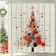 thumbnail image 4 of Cortina de ducha con estampado digital navideño, impermeable, resistente al moho, de poliéster, incluye ganchos, ideal para la decoración del baño., 4 of 6