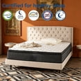 thumbnail image 4 of 12 inch Queen Size  Mattress-in-a-Box,Memory Foam Hybrid Mattresses Medium Firm Breathable Bed for Back Stomach Sleepers, 4 of 7