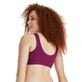 thumbnail image 2 of Hanes Womens Bralette, Invisible Embrace Pullover Bralette, Moisture-Wicking T-Shirt Bra, 2 of 9