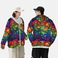 thumbnail image 4 of Fotbe Pride Rainbow Chaqueta con Protección Solar UPF 50+ para Hombre y Mujer, Camisa con Capucha y Bolsillos-XX-Large, 4 of 7