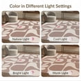 thumbnail image 7 of ODIKA 4'x6' Pink Mocha and Abstract Design Washable Area Rug Midcentury Modern Geometric Pattern Style for Bedroom, Reading Nook, Pet Friendly & Non-Shedding, 7 of 7