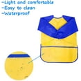 thumbnail image 3 of Delantal de pintura de 2 piezas para niños, delantal de pintura para manualidades de 2 a 7 años, delantal impermeable para niños para pintar con manga larga tres Adepaton LN-1036, 3 of 8