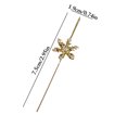 thumbnail image 4 of Women Ear Climber Lightning Crystal Snowflake Ear Wrap Crawler Leaf Ear Crawler, 4 of 10
