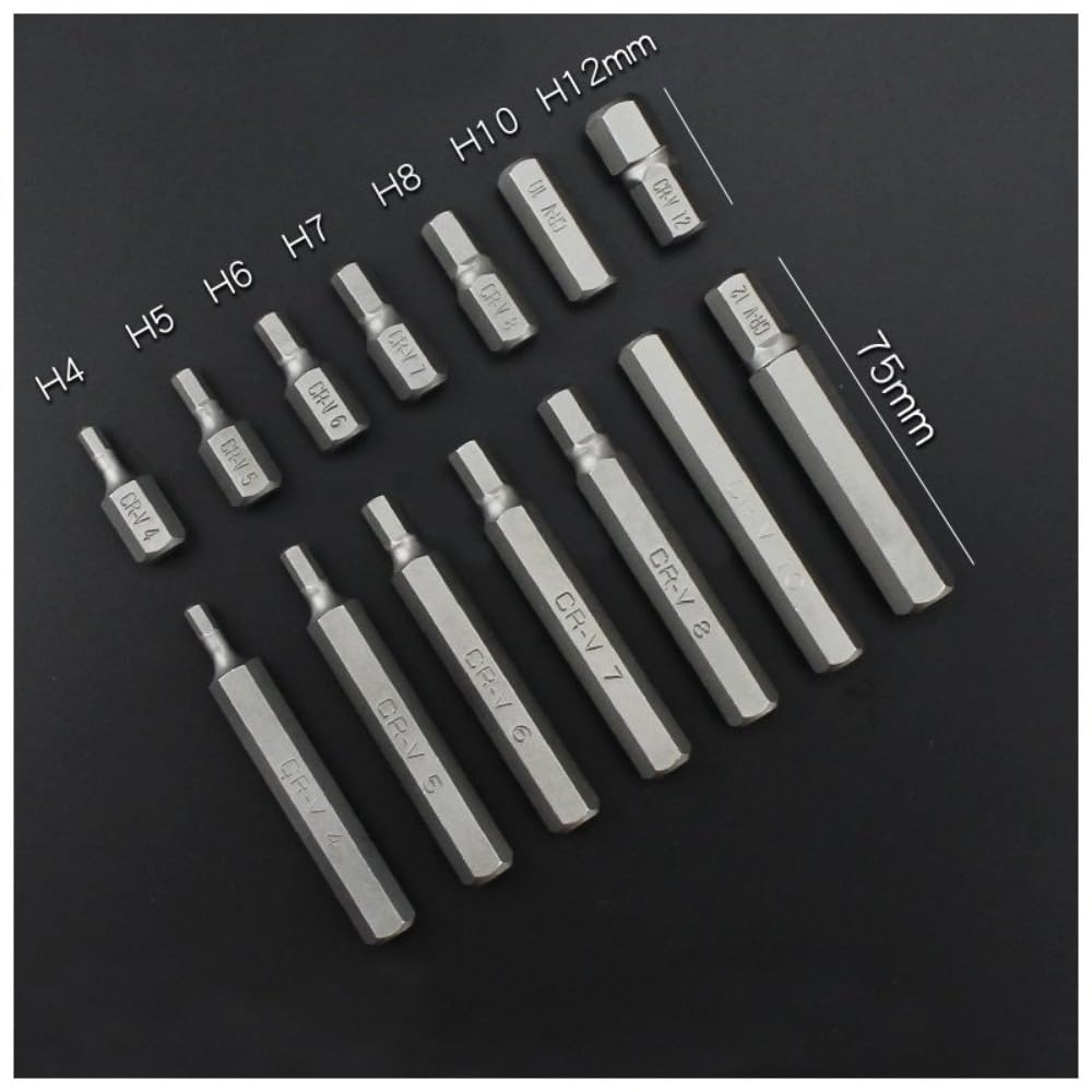40Pcs 1/2in 3/8in Adaptor Drive Shank Hex Torx XZN Spline Star Impact Socket Set Metric Socket Set Ratchet Driver Socket Wrench