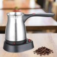 thumbnail image 4 of Electric Turkish Coffee Pot Tea Kettle Comfortable Grip Stainless Steel Coffee Kettle Warmer For Kitchen Office Outdoor, 4 of 5