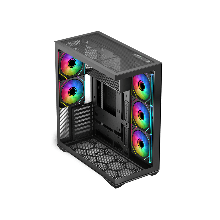SAMA V Cool Black Steel / Tempered Glass USB3.0/Type C ATX