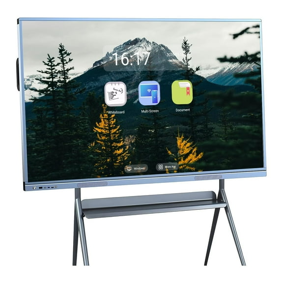 BELNET Touch Screen Board, 55 Inch Smart Board Digital Electronic Whiteboard and Smartboard 4K Uhd Built-In Camera Multi-Touch Player for Advertisin