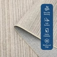 thumbnail image 4 of 5x7 Area Rug for Bedroom Modern Solid Striped Throw Floor Cover Contemporary Beige Premium Carpets Machine Washable Non-Slip Low Pile Area Rugs for Living Room Office Nursery Room, 4 of 16