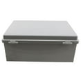 thumbnail image 6 of NavePoint 14x10x06 ABS Plastic Weatherproof Indoor/Outdoor IP66 NEMA 4 Enclosure, Kit bundled w/ABS Blank Mounting Plate, Gray, 6 of 6