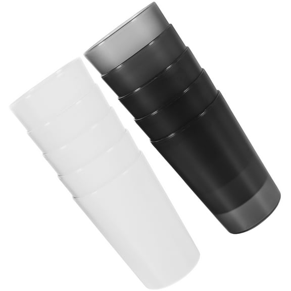 Raindrops 10pcs Reusable Plastic Bathroom Cups in Assorted Colors for Daily Use with Proper Size