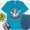 Aqua, variant on Chill The Fourth Out Duck Shirt | Patriotic USA Pool Float Summer T-Shirt , White, 3XL