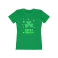 thumbnail image 2 of Womens St Patricks Day Shirt Lucky Charm Clover St Pattys Day Shirts For Women St Patrick's Day Shirt, 2 of 6