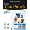 Georgia-Pacific White Letter Size Card Stock, Case of 6 Reams (150 Sheets Per Ream)