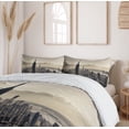 thumbnail image 6 of New York Duvet Cover Sets, Aerial View of NYC in Winter American Architecture Historical Popular Metropolis, Bedding Set 2 Duvet Covers & 4 Pillowcases, 2 Pack Queen Size, Beige Grey, by Ambesonne, 6 of 7