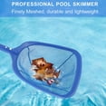 thumbnail image 4 of CNKOO Swimming Pool Cleaner Supplies Professional Heavy Duty Pool Leaf Rake Fine Mesh Frame Net Swimming Pool Cleaning Leaf Skim Net 17.5-35.5inch (Blue), 4 of 8