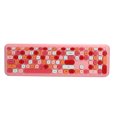 thumbnail image 4 of Ratón De Teclado, Ratón De Teclado Inalámbrico Portátil 2.4G Proporción Dorada Del ángulo Para Computadora ANGGREK Rosa, 4 of 8