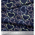 thumbnail image 2 of Soimoi Poly Georgette Fabric Floral & Heart Print Sewing Fabric Yard 42 Inch Wide, 2 of 3