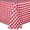 Red & White, variant on Ultimate Textile (3 Pack) 72 x 120-Inch Oval Polyester Gingham Checkered Tablecloth - for Picnic, Outdoor or Indoor Party use, Burgundy and White