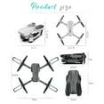 thumbnail image 5 of E88 Pro Foldable Drone With 4K 2 Camera For Adults/Beginners,HD FPV Live Video,3 Batteries 15Mins Flight Time,Altitude Hold,Trajectory Flight,Gesture Control,Follow Me Mode(Grey), 5 of 11