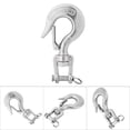 thumbnail image 4 of M Buder Durable Stainless Steel Swivel Jaw Hook with Safety Latch Rowing Boat Kayak Accessory 3/8 inches / 0.95 cm[cite: 1], 4 of 7