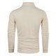 thumbnail image 2 of Mens Casual Long Sleeve Stand-Up Zip Neck T Shirt Slim Fit Jumper Tops Tee, 2 of 8
