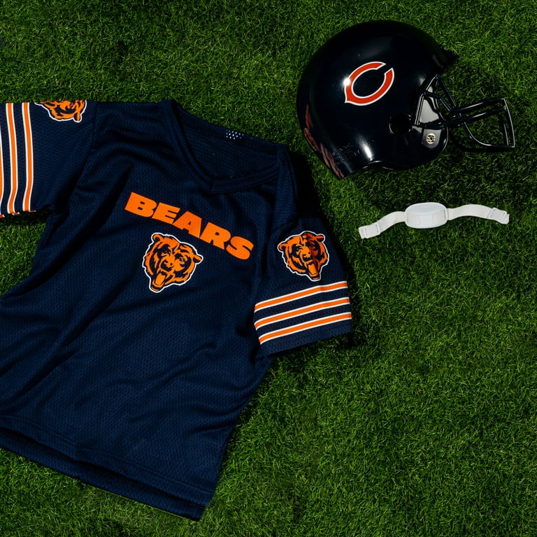 chicago bears kids/youth football helmet uniform set Franklin Sports Chicago Bears Kids NFL Uniform Set - Youth NFL Team Jersey,  Helmet + Apparel Costume - Official NFL Gear -Youth Medium