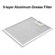 thumbnail image 4 of 1PC Cooker Hood Filter Stainless-Steel Mesh Kitchen Extractor 300x240x9mm Vent Oil-proof Aspirator For Household Heating-Cooking, 4 of 10