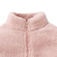 thumbnail image 6 of UAYOTSE Girls Long Sleeved Hoodless Jacket Comfortable Fleece Lined Warm Fashionable Zippered Jacket(S77-Pink,6-12 Months), 6 of 6