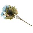 thumbnail image 1 of 1 manojo de rosa de seda de peonía artificial 6 cabeza decoración floral de la boda Azul Sunnimix Flor de seda artificial, 1 of 8