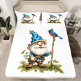 thumbnail image 2 of Castle Fairy Kawaii Gnome Full Size Sheets,Cartoon Animal Bird Bed Sheets, 2 of 7