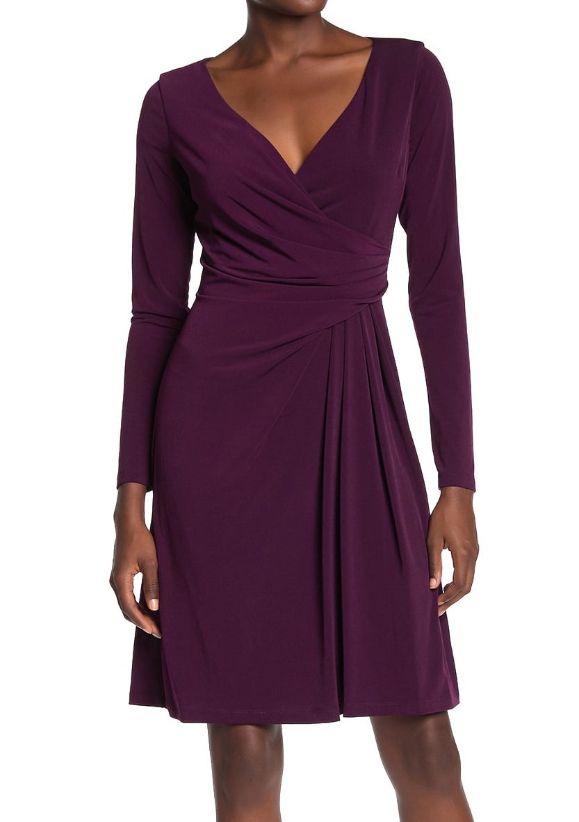 eggplant sheath dress