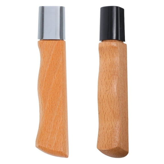 Raindrops 2pcs Kitchen Supplies Handle: Easy Replacement for Kitchen Knives Part in Solid Wood