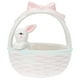 thumbnail image 4 of Pink Easter Rabbit Decor Ceramic Basket Adornment for Decor 1Pcs, 4 of 5