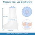 thumbnail image 4 of GHSDFBB Waterproof Kids Leg Cast Cover for Showering Cast Covers for Shower Leg Kids Child Reusable Shower Bag for Leg Cast Protector for Leg, Foot, Ankle Wound, 4 of 6