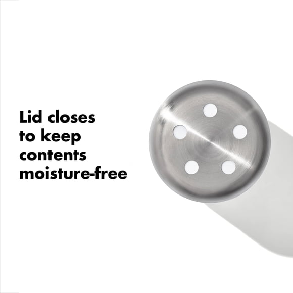 OXO Good Grips Glass Adjustable Salt & Pepper Shaker Set 3.5 oz Each Clear