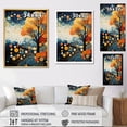 thumbnail image 4 of Designart "Dynamic Duality Colorful Mid Century Harmony V" Abstract Floater Framed Canvas Print, 4 of 7