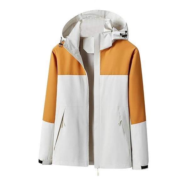 Pisexur Women's Waterproof Rain Jacket Lightweight Spring Fall Hooded Raincoat Plus Size Winter Coats for Hiking Travel Outdoor