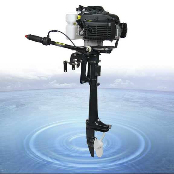 HANGKAI 4HP Outboard Motor 4 Stroke Fishing Boat Engine Water Air Cooling system for Rubber Boats