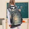 thumbnail image 7 of FORMRS Unisex School Backpack 17" Student Travel Bag with Laptop Compartment, Retro Forest, 7 of 7