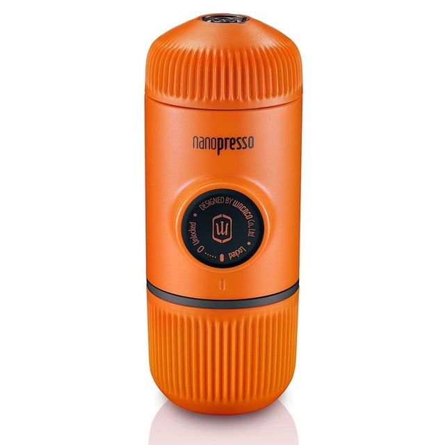 Cafetera Portátil Wacaco Nanopresso Naranja Patrol Versión Mejorada de Minipresso para Viaje y Campi