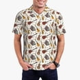 thumbnail image 1 of Balery Guitar Camisa Polo de Hombre con Estampado, de Manga Corta y Tejido Medio, Camisa Tipo Golf Polo-Large, 1 of 6