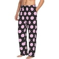 thumbnail image 6 of Zufioo Pink Groovy Disco Ball Mens Pajama Pants Sleep & Lounge Pants Sleepwear Pants(Available in Big & Tall)-Small, 6 of 6