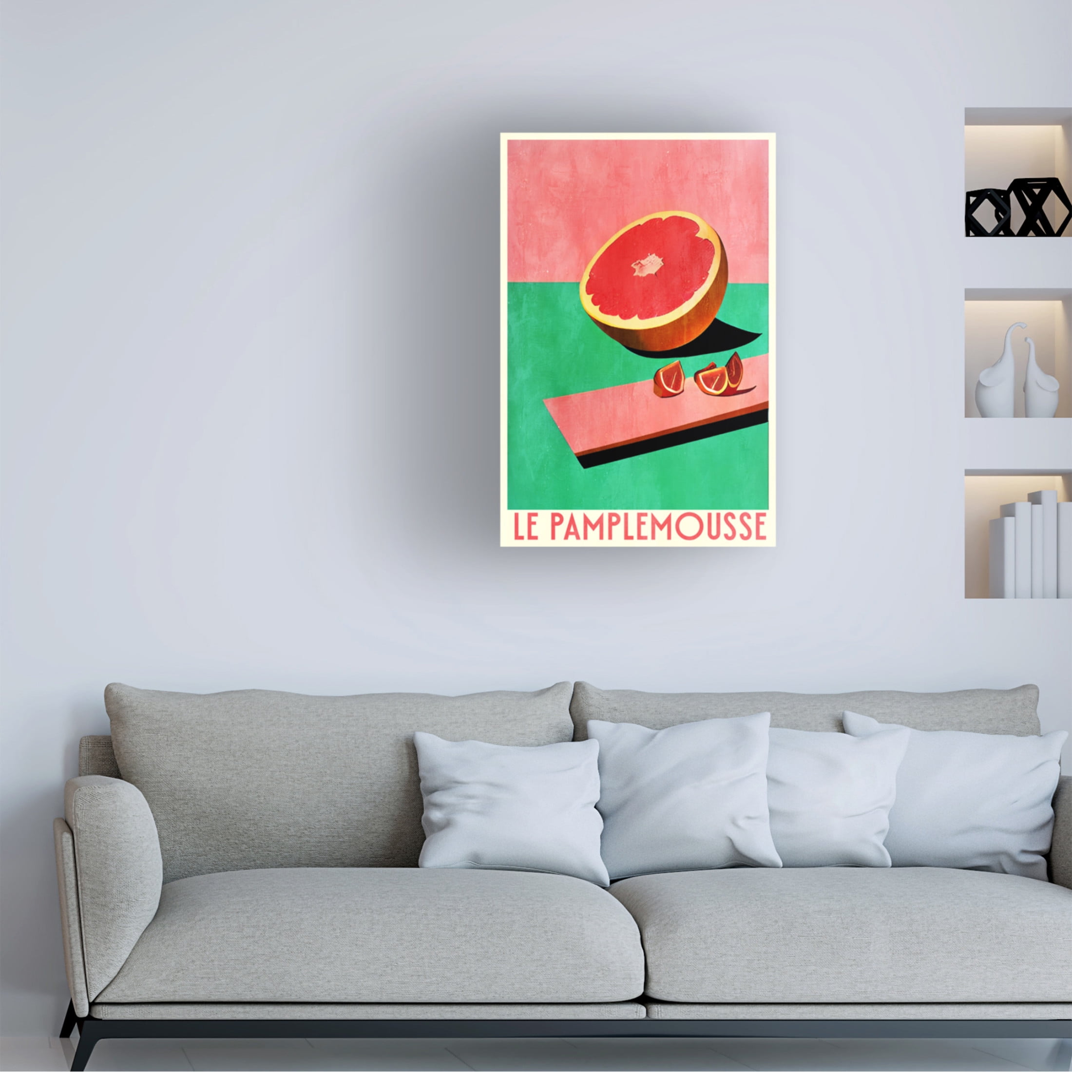 Canvas Wall Art - Bo Anderson 'Le Pamlemousse' Wall Art for Living Room, Bedroom, or Office D?cor by Trademark Fine Art - 12 x 19 Inches