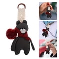 thumbnail image 2 of Lindo llavero con colgante de coche, llavero de peluche suave para mujer, colgante para bolso, mochila, llavero de peluche, 2 of 7