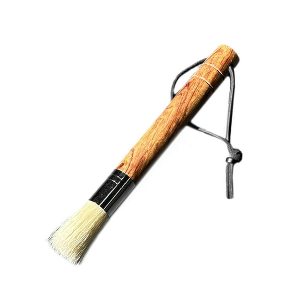Cepillo de Limpieza de Café con Cerdas Suaves Y Mango de Madera, Herramienta Ligera para Limpiar Cafeteras.